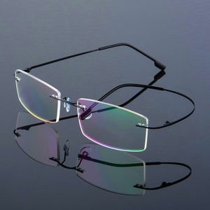 Ultralight TR90 Geheugen Titanium Randloze Leesbril Mannen & Vrouwen Verziend Brillen + 1.0 + 1.5 + 2.0 + 3.5 + 4.0