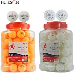 Tafeltennis Ballen S40 + Mm Abs Plastic Bal Voor Wit Geel Ping Pong Training 60 Stks/pak