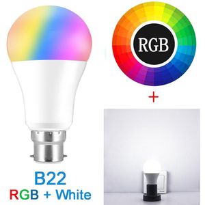 4 Stuks Smart Lamp Bluetooth Lamp E27 Gekleurde Licht 15W Dimbare Rgb Led Lamp B22 Gecontroleerd Door App, sync Naar Muziek, Voor Thuis