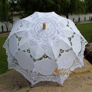 Christmas Party Decoratieve Kant Paraplu Parasol Flowergirl Zon Bescherming Paraplu Kant Parasol