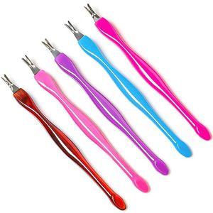 5Pcs Cuticle Pusher Manicure Tool Voor Trim Dode Huid Vork Nipper Pusher Trimmer Cuticle Remover Pusher Tool