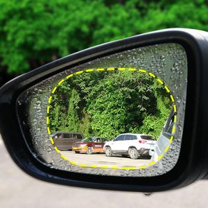 2PCS Auto Achteruitkijkspiegel Beschermfolie Anti Fog Raamfolies Clear Regendicht Achteruitkijkspiegel Motorfiets Beschermende Zachte Film