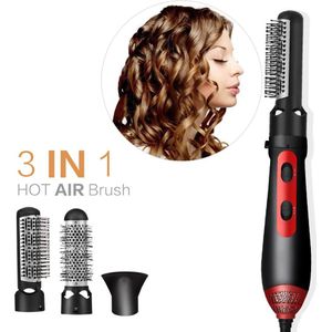 3 In 1 Air Kam Multifunctionele Haar Rechttrekken Curling Borstel Een Stap Elektrische Air Brush Föhn Styling gereedschap