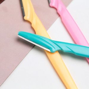 Wenkbrauw Razor Trimmer Facial Hair Remover Met Precisie Cover Voor Vrouwen Mannen Meisjes 3Pcs