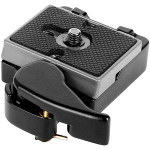 Zwart Camera 323 Quick Release Plaat Met Speciale Adapter (200PL-14) compatibel Met Manfrotto 323 Statief Monopod Dslr Camera 'S (N