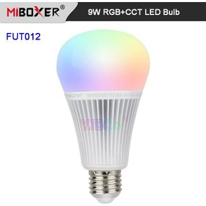 Miboxer FUT012 E27 9W Rgb + Cct Led Lamp Licht AC110V 220V Smart Led Lamp DMX512 2.4G afstandsbediening/App Controle FUTD04 Bijgewerkt Om FUT012