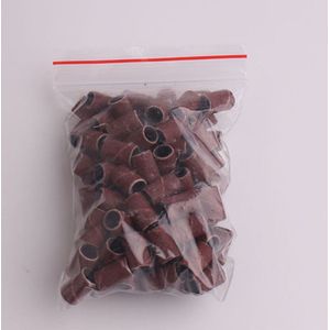 100 Stks/pak Schuurbanden Elektrische Nail Boor Accessoires Uv Gel Polish Verwijderen 80 #120 #180 # Zand cirkel Manicure Tool