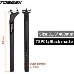 Toseek Fiets Zadelpen Carbon Road Mountainbike Sestpost Matte Offset 20Mm Fiets Zadelpen 27.2/31.6 Mtb Bike onderdelen