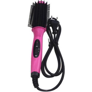 Snelle Warmte Curler Stijltang Elektrische Haar Kam Borstel Stijltangen Multifunctionele Salon Curling Tool Eu Plug