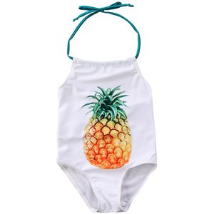 Peuter Kids Baby Meisjes Bikini Aardbei Ananas Print Halter Badmode Een Stuk Badpak Bikini Badpak Kostuum