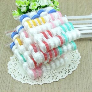 10 Stks/partij Eenvoudige Contact Lens Case Box Eyewear Accessoires Leuke Reizen Box Container Voor Lens Willekeurige Kleur