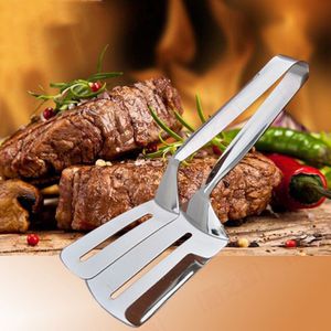 BBQ Stainless Steel Barbecue Tongs Fish Steak Turner BBQ Grill Meat Tongs Kitchen Tongs for Cooking BBQ Grill Accessories grill