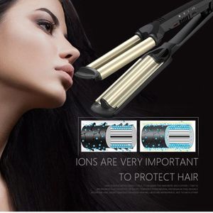 Professionele Krultang Keramische Triple Barrel Haar Styler Haar Waver Styling Tools Haar Krultang Elektrische Curling Haar