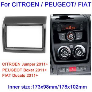 Autoradio Fascia Voor Citroen Jumper/Peugeot Boxer/Fiat Ducato Stereo Dashboard Panel Cd Trim Dubbele 2 Din installatie Frame Kit