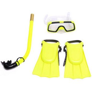 Kinderen Veilig Snorkelen Duiken + Snorkel Flippers Set Pvc Scuba Zwemmen Set Water Sport Voor Kinderen