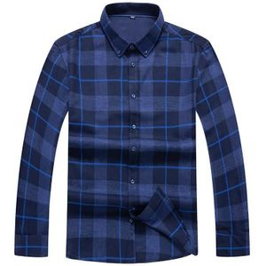 8XL 7XL 6XL Mannen Shirt Herfst En Winter Mannen Toevallige Lange Mouw Koreaanse Slim Shirt Business dress Shirt