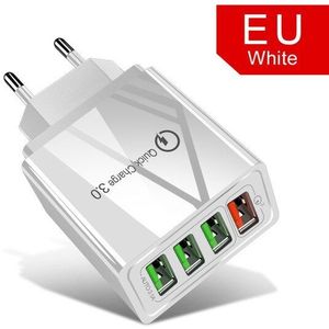 Usb Charger Eu Plug Quick Charge 3.0 Snelle Lader Voor Iphone 6 7 8 9 10 11 X samsung S8 Xiaomi Huawei Telefoon Oplader