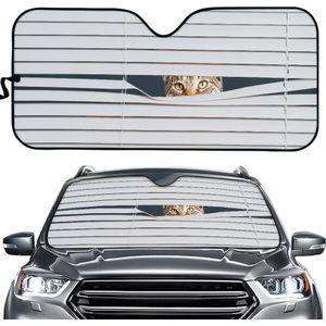 Universele Auto Voorruit Zonnescherm Dier Kat/Hond Driver Uv Beschermen Opvouwbaar Voorruit Zonnescherm Auto Intrior Decor Cover