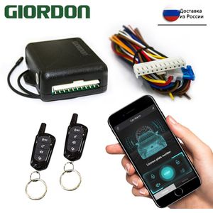 Giordon Universele 12V Auto Alarm Systemen Auto Centrale Kit Deurvergrendeling Keyless Entry Systeem Centrale Vergrendeling Met Afstandsbediening contr