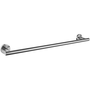 Geborsteld Roestvrij Stalen Ronde Wandmontage Handdoek Bar Toiletrolhouder Gewaad Handdoek Haken Badkamer Accessoires Kit