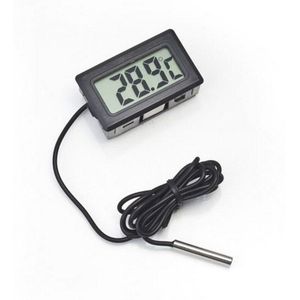 Elektronische Digitale Thermometer Mini 1M Probe Black Lcd Thermometer Badkamer Water Temperatuur Koelkast Vriezer Cooler