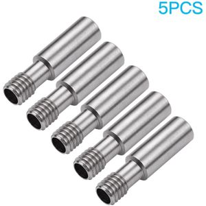 1/3/5Pcs Alle-Metalen Heatbreak Keel MK8 Extruder Keel Buis M6 Schroef 27Mm Lengte voor CR-10/Ender Serie 3D Printer Hotend