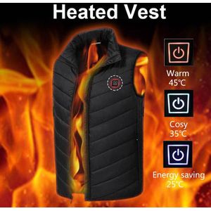 Down Katoen Zwart Usb Verwarmde Doek Elektrische Verwarmde Vest Verwarmd Pad Fysiotherapie Winter Jas Verwarmde Verwarming Jas Kleding