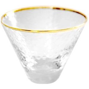 Hoogwaardige Glas Wijn Beker Met Gouden Lijn Melk Sap Wijn Textuur Whiskey Liquor Cocktail Pint Brandy Snifters Fluiten coupes