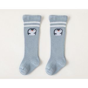 Herfst Winter Lange Baby Sokken Cartoon Dier Strip Knie Hoge Baby Meisje Jongen Vloer Sokken Zachte Katoen Kinderen Sok