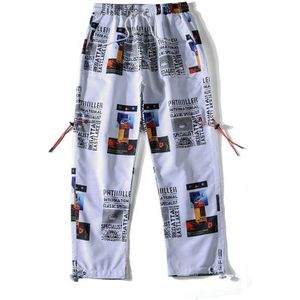 Streetwear Joggers Mannen Hip Hop Enkellange Broek Heren Lente Herfst Casual Printing Joggingbroek Heren Harembroek