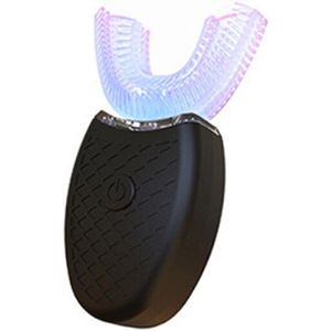 360 Graden Intelligente Automatische Sonic Elektrische Tandenborstel U Type 4 Modi Tandenborstel Usb Opladen Tand Whitening Blauw Licht