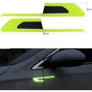 2 Stuks Auto Blad Board Reflecterende Sticker Voor Chevrolet Cruze Malibu Trax Voor Ford Focus 2 3 4 MK2 MK3 MK4