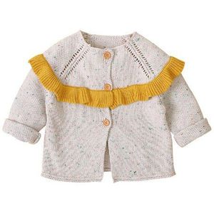 WInter Herfst Baby Truien Baby Meisjes Jongens Ruches Single Breasted Gebreide Trui Vest Uitloper Meisjes Kleding