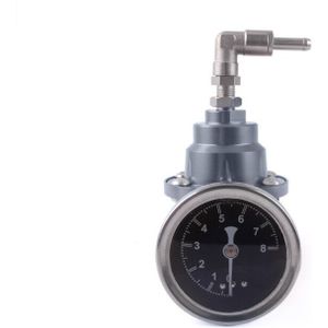 7 Kleur Universele Verstelbare Aluminium Fuel Pressure Regulator Met Gauge Kit Blauw Gouden Grijs Paars Zilver Geel