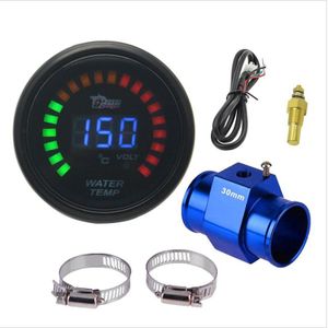Dragon Gauge 52 Mm (2 Inch) zonnebril Led Digitale Auto Motive Water Temp Gauge En Volt Gauge Water Temperatuur Meter