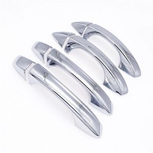 4 Stuks Car Side Deurgreep Cover Trim Abs Carbon Fiber Chrome Decoratie Cap Sticker Voor Skoda Octavia A7 Vw golf 7