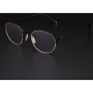 Gmei Optische Titanium Aluminium Half-Rand Presciption Brillen Frames Voor Mannen & Vrouwen Verziendheid Bril Bijziendheid Eyewear LF2026