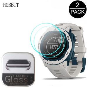 2 Pcs Voor Garmin Instinct Tij Smart Horloge Hd Clear Anti-Scratch Glas Instinct Tij Screen Protector 2.5D 0.3mm Gehard Glas