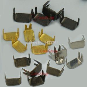 500 Stks/partij #3 3mm Rechthoek Rits stoper Top Stop Bodem Rescue Reparatie Set Zwart Nikkel Goud Brons