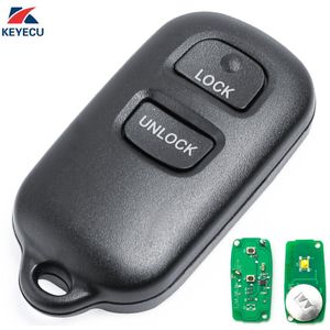 KEYECU Vervanging Afstandsbediening Sleutel Fob 2 + 1 Knop voor Toyota FJ Cruiser Highlander RAV-4 Prius 2000-2007 FCC ID: HYQ12BBX