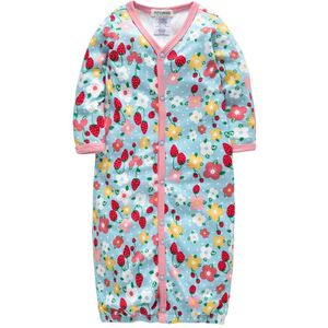 Kavkas Baby Nachtkleding Volledige Mouw O Hals 100% Katoen Baby Meisjes Nachtkleding Kleding Pasgeboren Rompertjes 3 M 6 M 9 M Roupa De Bebes