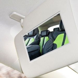 Rvs Auto Cosmetische Make-Up Spiegel Zonneklep Spiegel Zonwering Auto Decoratie Spiegel Auto Levert
