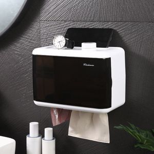 Baispo Punch Gratis Toiletrolhouder Creatieve Opbergdoos Waterdichte Tissue Doos Met Vuilniszak Organizer Badkamer Accessoires