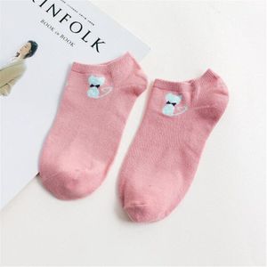 Lente Zomer Herfst Kawaii Vrouwen Korte Sokken Leuke Grappige Harajuku Kawaii Cartoon Kat Katoenen Sokken Voor Vrouwelijke Calcetines Mujer