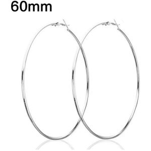 Grote Cirkel Zilveren Kleur Hoepel Oorbellen Goud Voor Vrouwen Ronde Oorbellen Hoops Oor Ringen Party Club