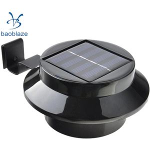 Baoblaze Zonne-energie Yard Muur Led Light Fence Wandlamp