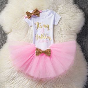 Peuter Meisje Baby 1 Jaar Verjaardag Jurk Kids Party Dragen Jurken Voor Meisje Baby Party Wear Lange Mouwen Winter Baby kleding 12M