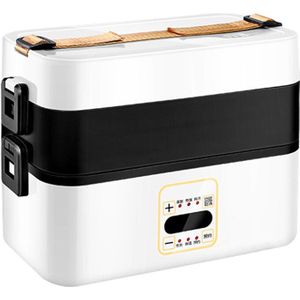 Alloet Rvs Multifunctionele Elektrische Magnetron Verwarming Lunchbox Voedsel Opslag Container Voor Student Kantoormedewerker