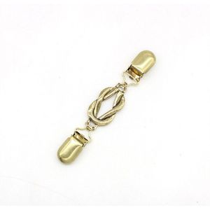 Geweven Touw Loop Vorm Clip Voor Trui Shawl Keeper Kraag Gesp Houder Garters Kledingstuk Accessoires Sieraden