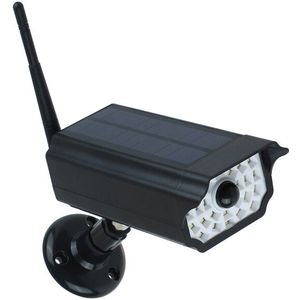 QLTEG 30 LED Solar Light Motion Sensor Imitatie van monitoring Outdoor Tuin Licht Decoratie Hek Trap Pathway Yard Beveiliging